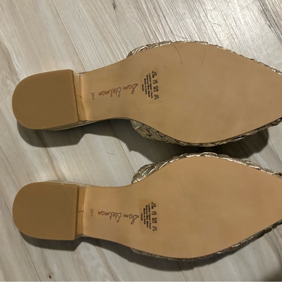 Sam Edelman Silver Woven Mules - Picture 3 of 5